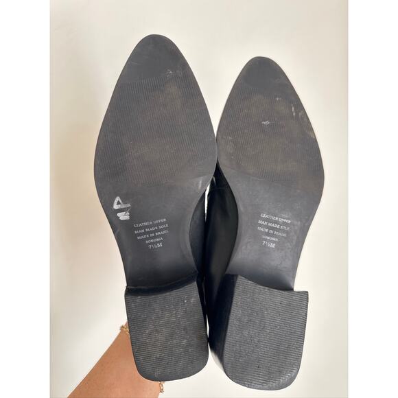 Worthington Vintage Western Mules in Black Leather 7.5 - Picture 5 of 7